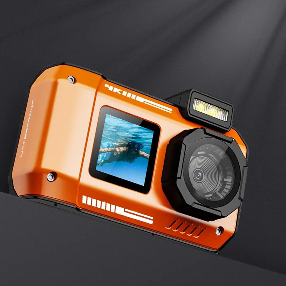 Câmara de Ação D50 4K Dual Screen Waterproof com Cartão 32GB