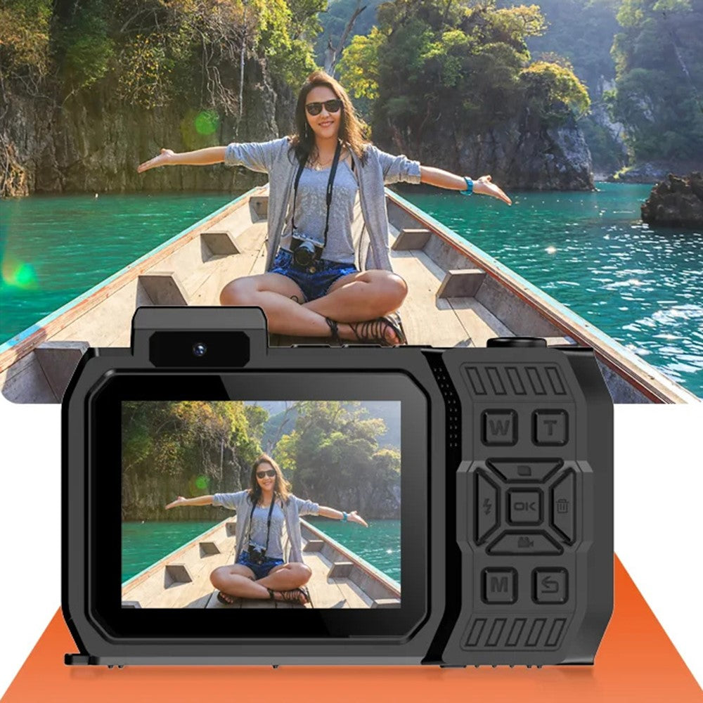 Câmara de Ação D50 4K Dual Screen Waterproof com Cartão 32GB