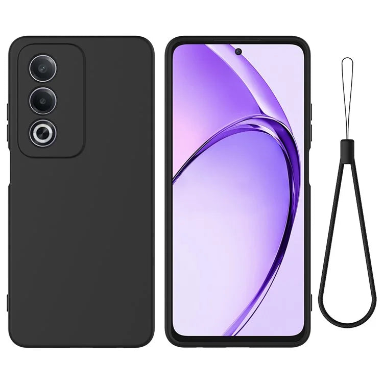 Capa de Silicone Preto para Oppo A80 5G