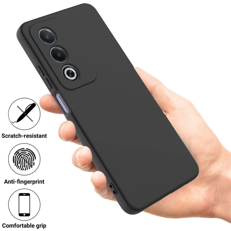 Capa de Silicone Preto para Oppo A80 5G
