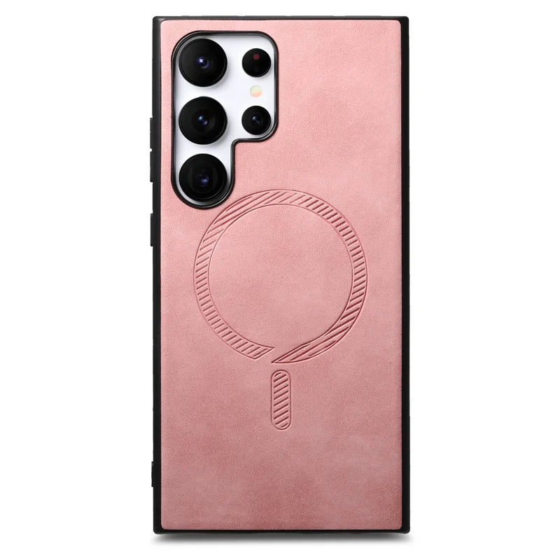 Capa de Couro com MagSafe para Samsung