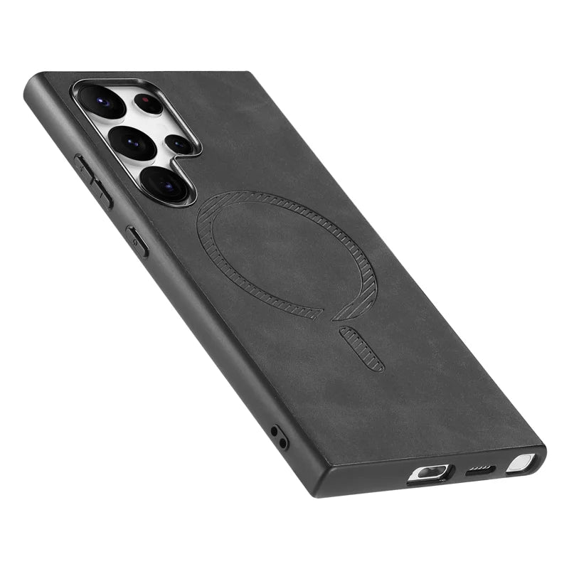 Capa de Couro com MagSafe para Samsung