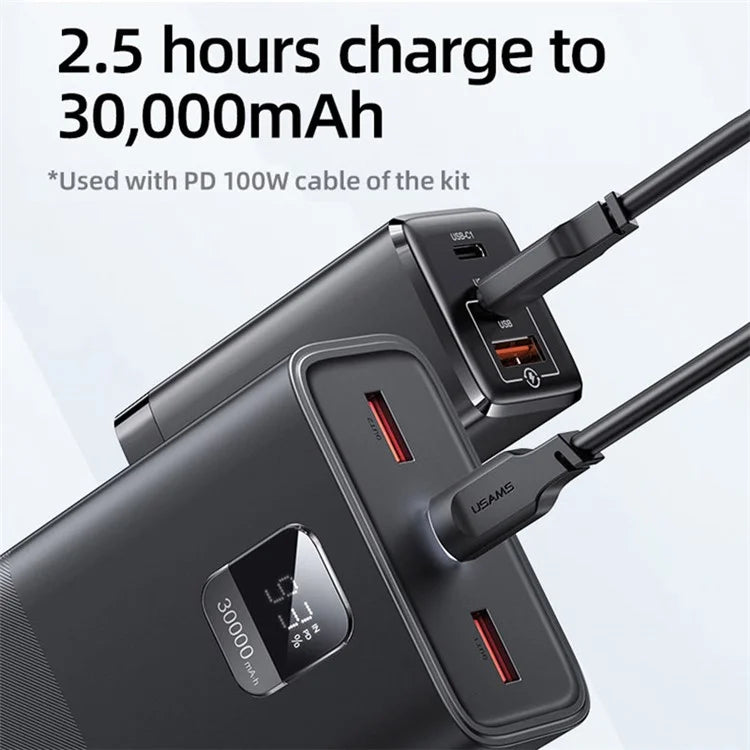 Powerbank 30000mAh Carregamento rápido 65W - USAMS
