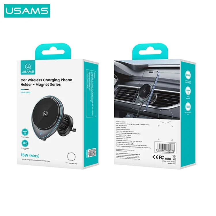 Usams Magnetic Wireless Charger - 15W