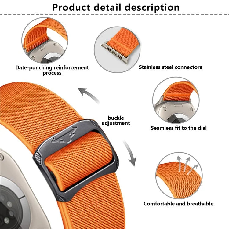 Nylon Strap for Smartwatch Ultra 9 Plus and Apple Watch