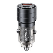 USAMS 95W USB-A + USB-C Car Charger - Black