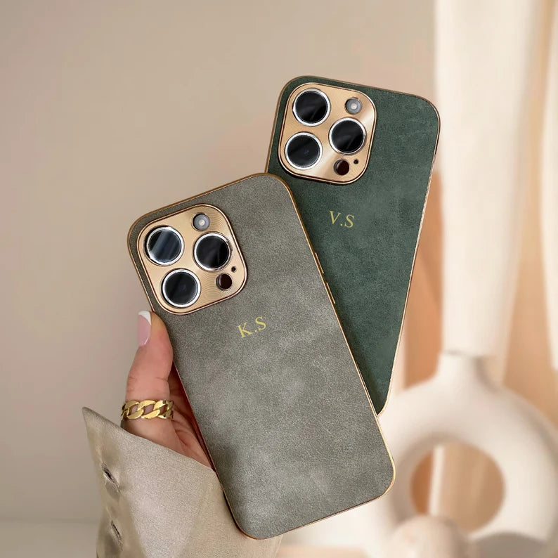 Gold Plate Lens - Personalized Cover with Initials