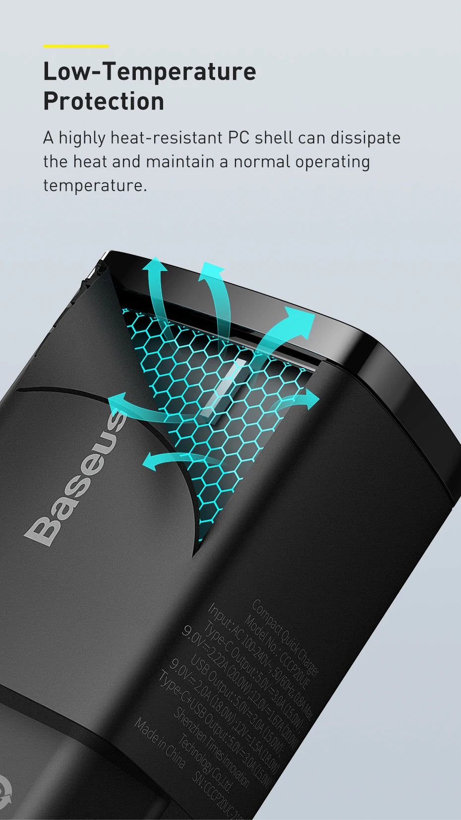 Cargador Mini USB Carga Rápida 20W