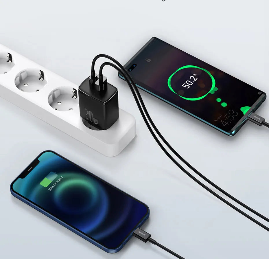 Cargador Mini USB Carga Rápida 20W