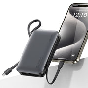 Power Bank USAMS 10000mAh com Carga Rápida Dual Type-C + Lightning