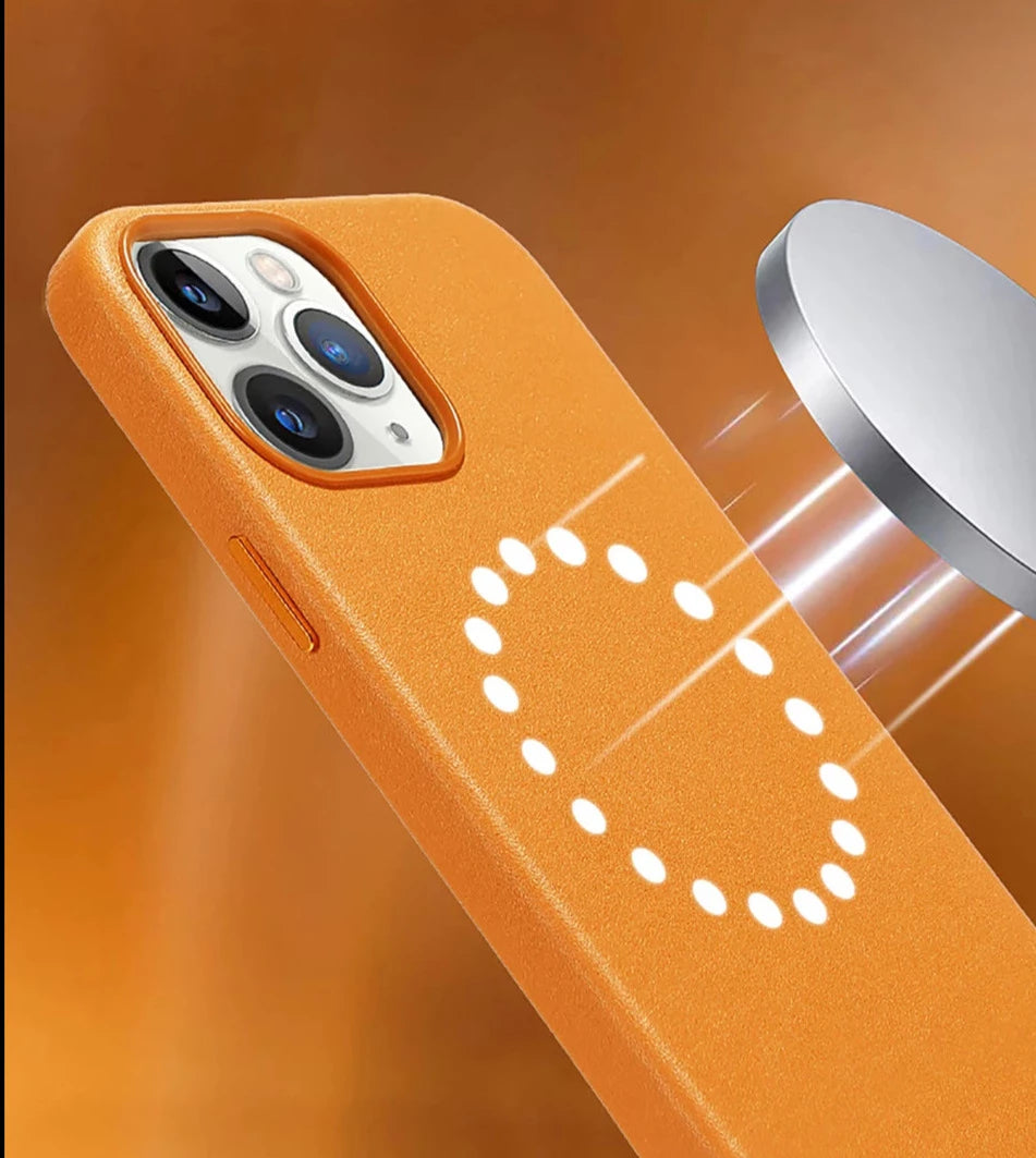 Essence - Étui en cuir MagSafe
