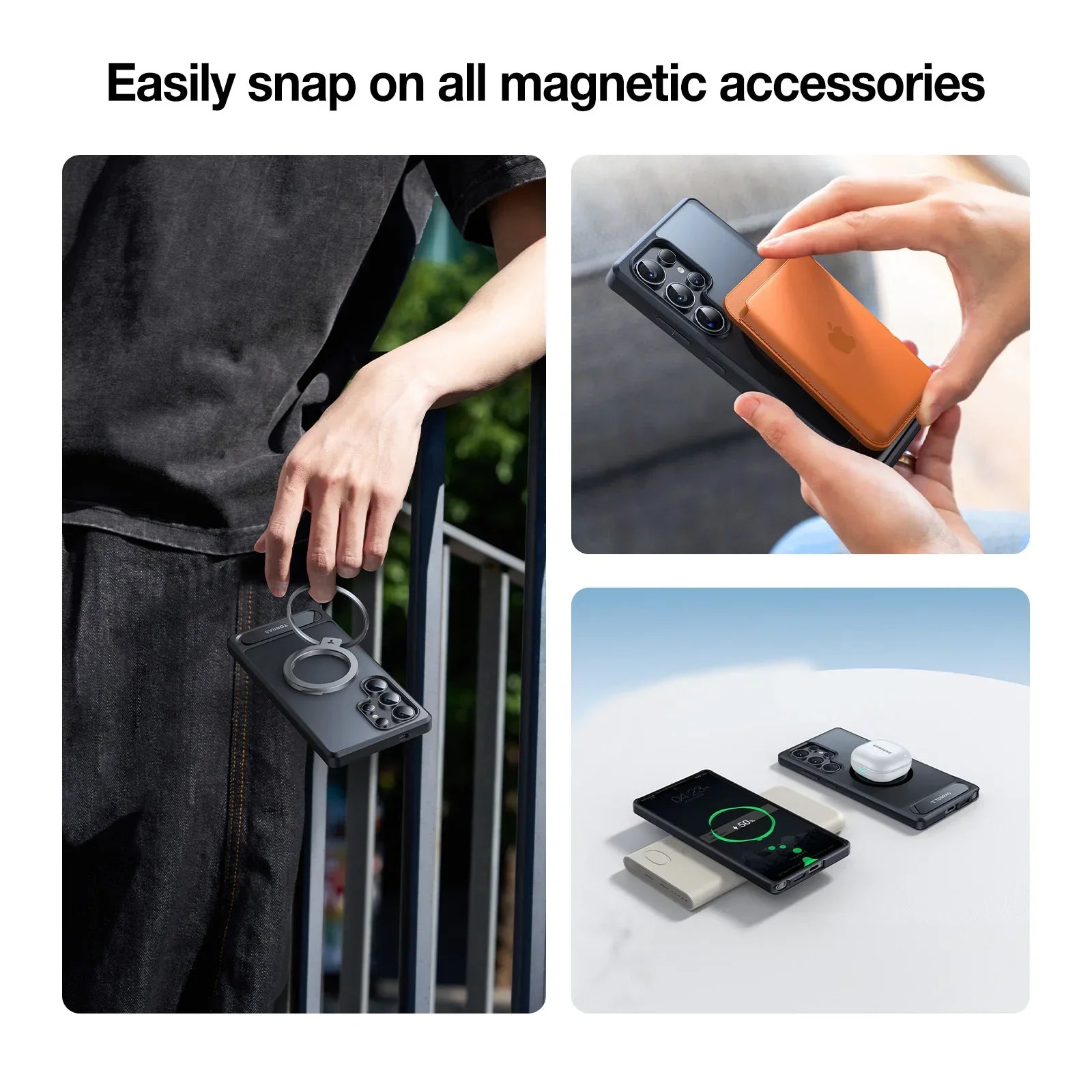 TORRAS Ostand L1 Case for Samsung S25 Ultra