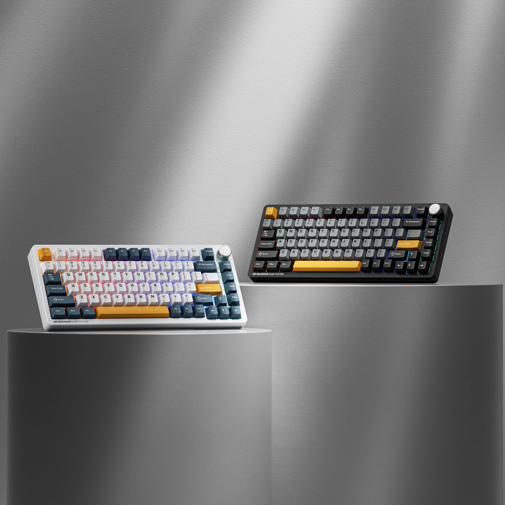 Teclado Mecânico Gaming Machenike K600-B82W Wireless RGB 75%