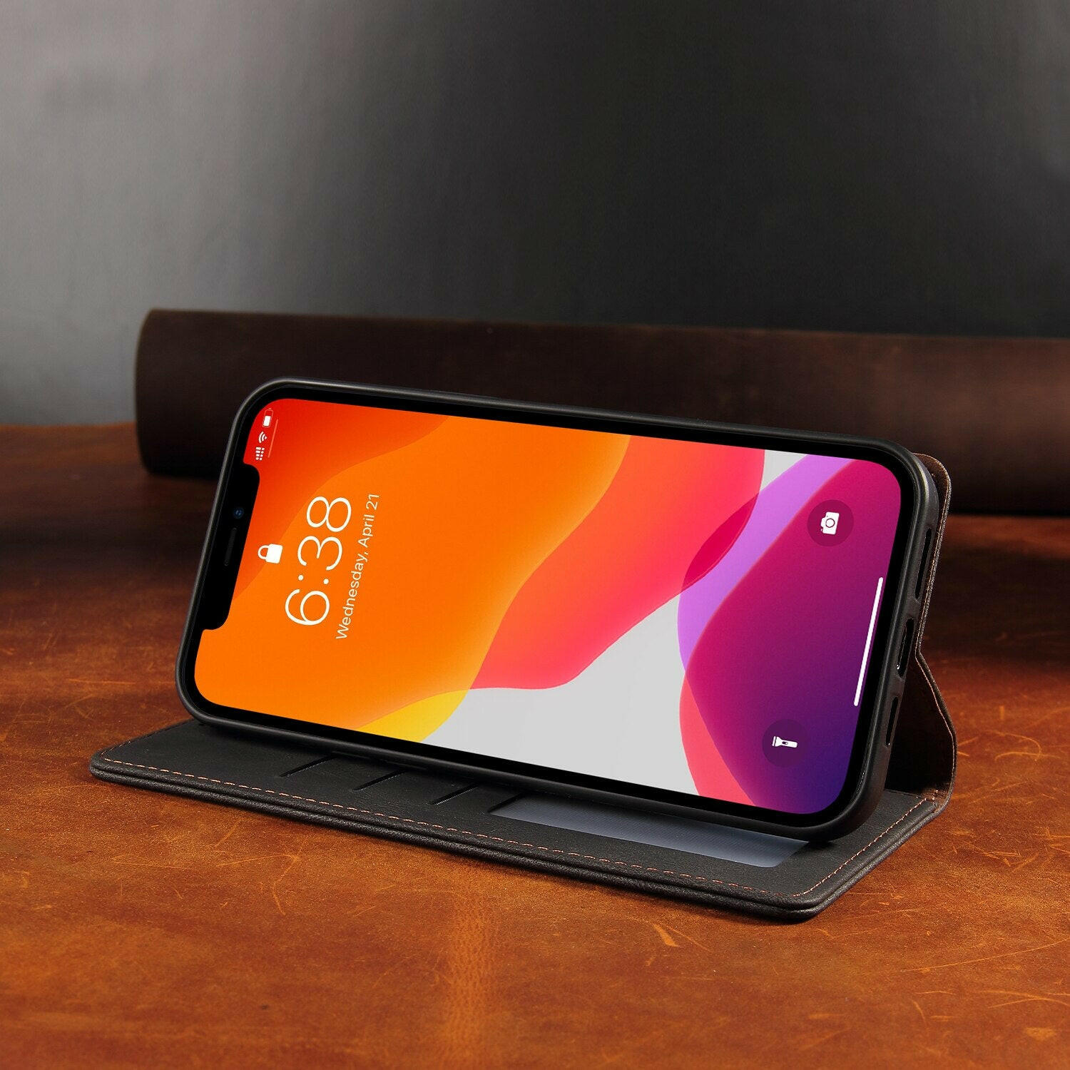 Flip Leather Case Capas de Telemóvel