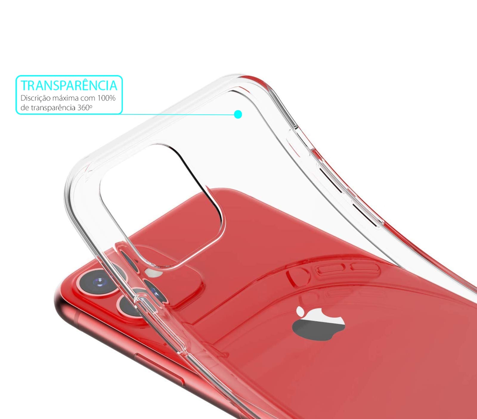Capa Fina Silicone Transparente - iPhone - Capas para telemóvel, Capas & Acessórios