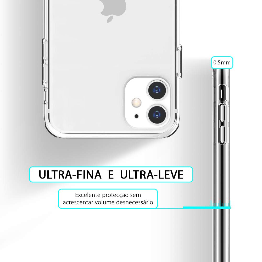 Capa Fina Silicone Transparente - iPhone - Capas para telemóvel, Capas & Acessórios