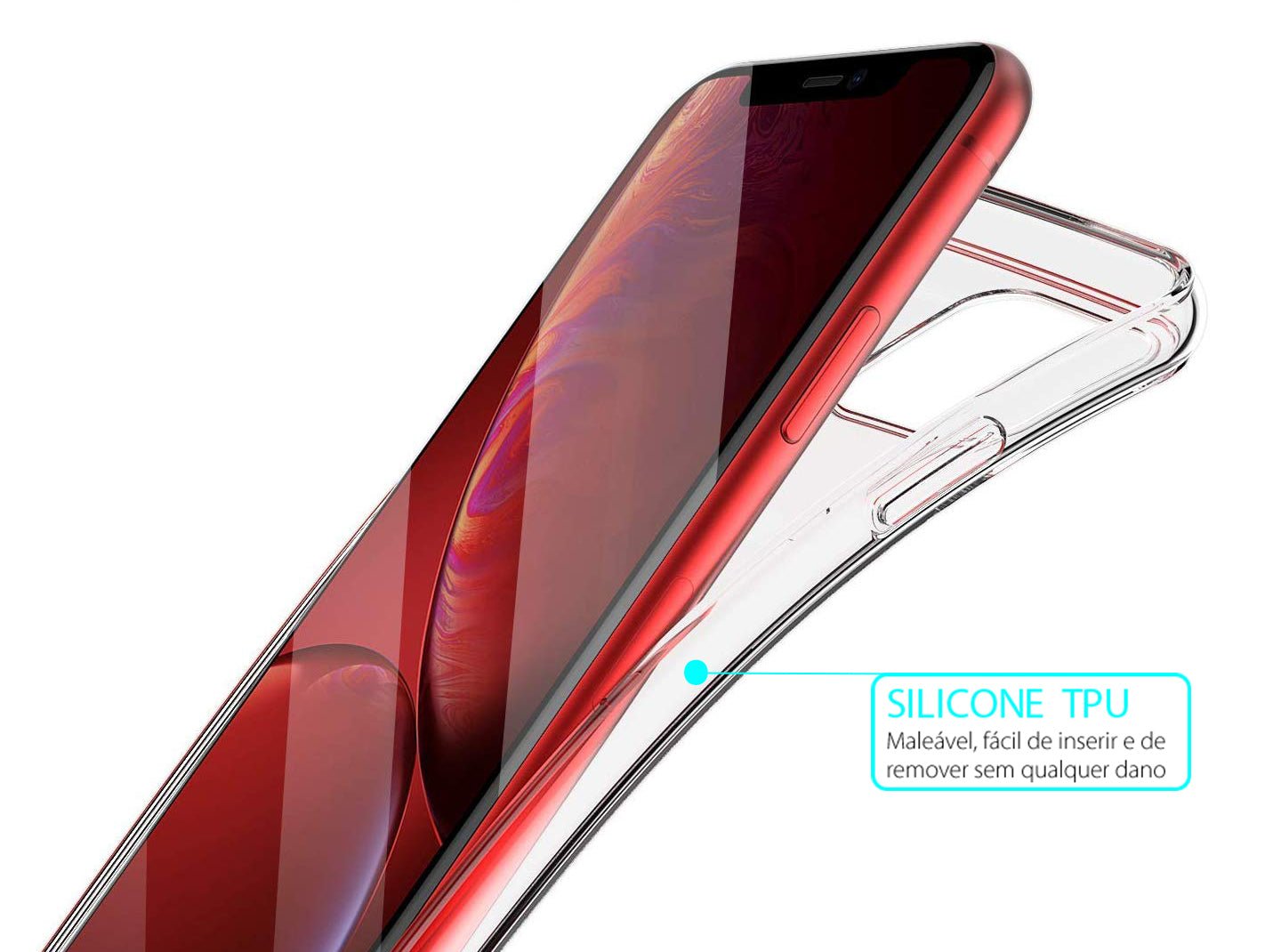 Capa Fina Silicone Transparente - iPhone - Capas para telemóvel, Capas & Acessórios